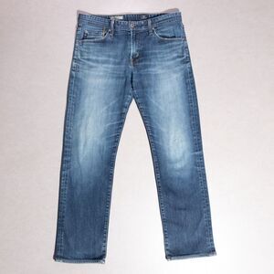 AG Adriano Goldschmied The Graduate Tailored Stretch Blue Denim Jeans Mens 32x29